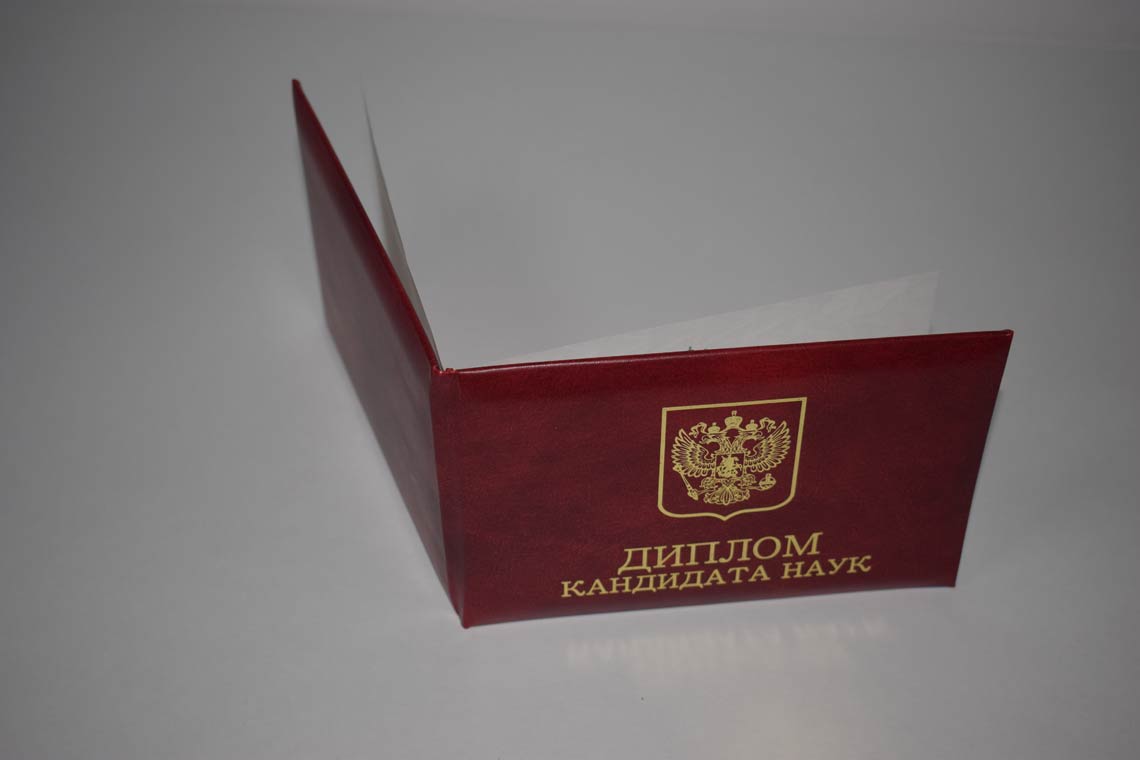Диплом Кандидата Наук 2001-2012 в Архангельске корка