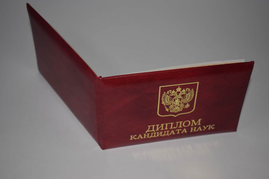 Диплом Кандидата Наук 2017-2025 в Архангельске корка